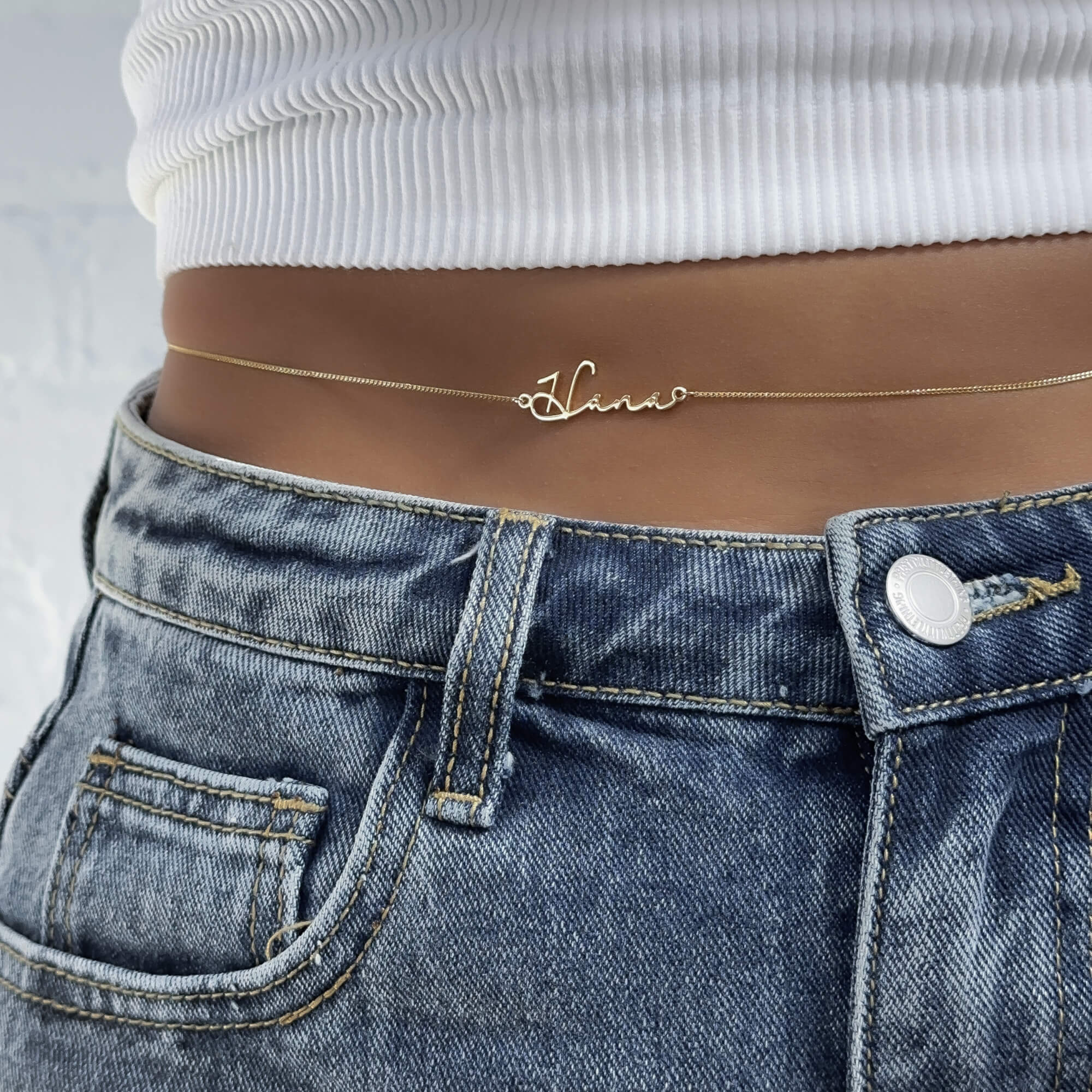Signature Custom Name Belly Chain
