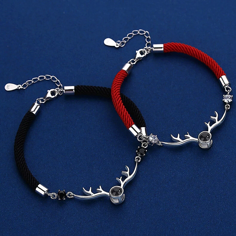 Antler Photo Projection Knot Bracelet 