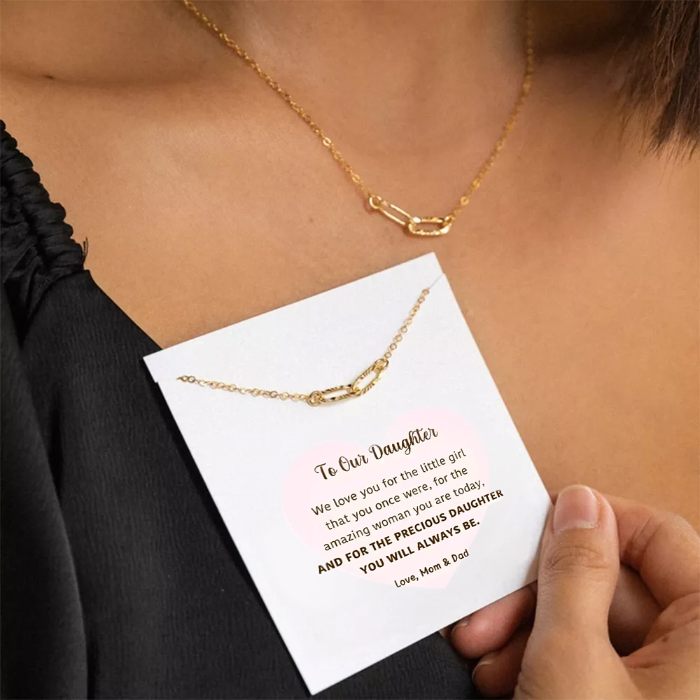 Interlocking Oval Necklace Gift