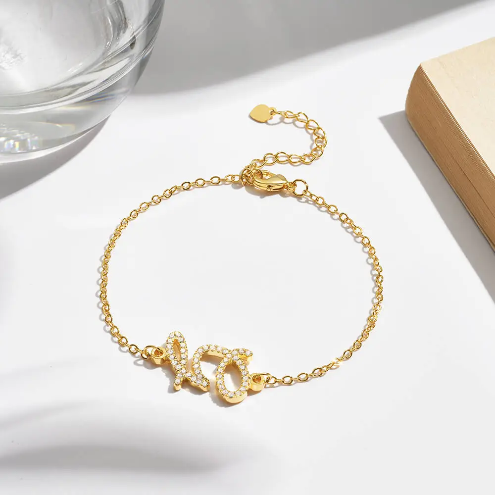 Custom Shining Initial Bracelet