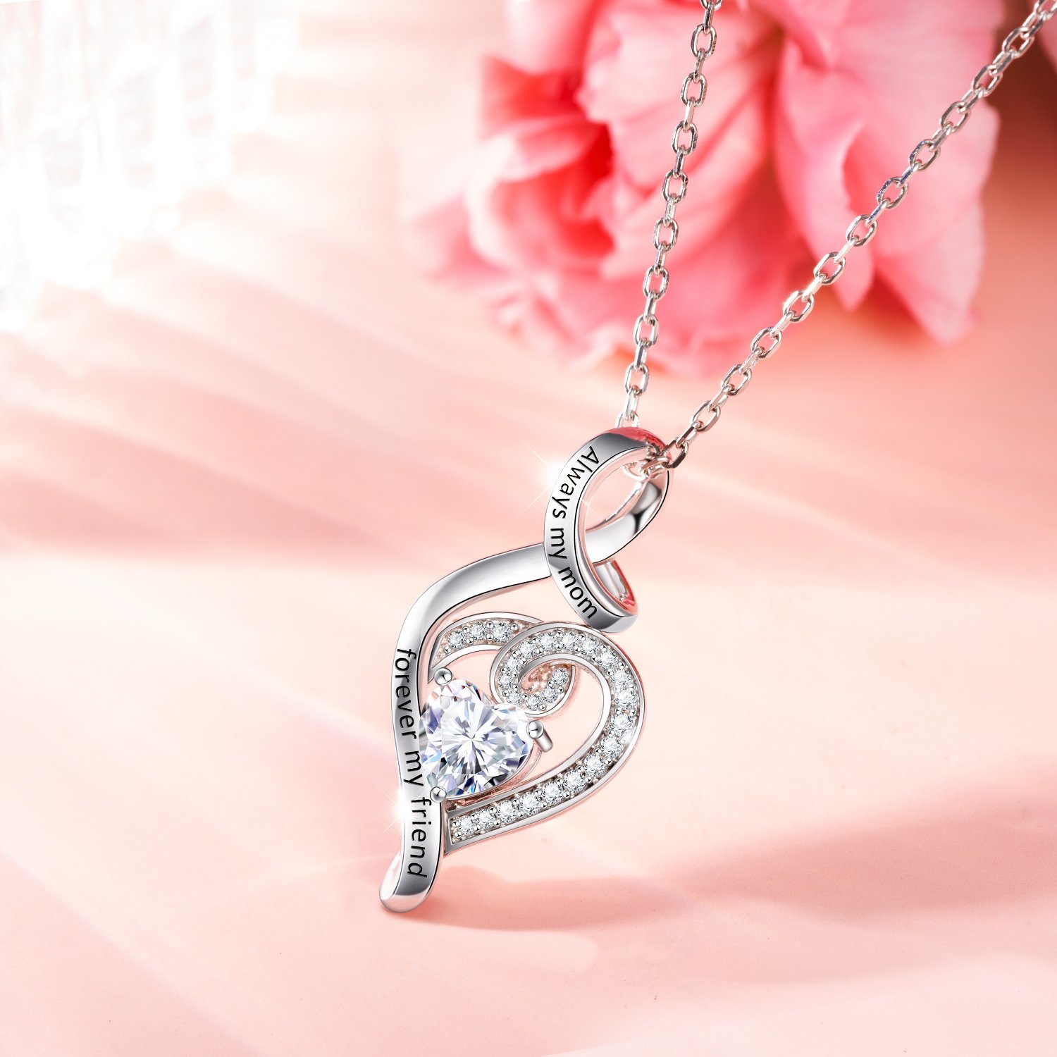 Mother's Day Gift Heart Shaped Necklace For Mom