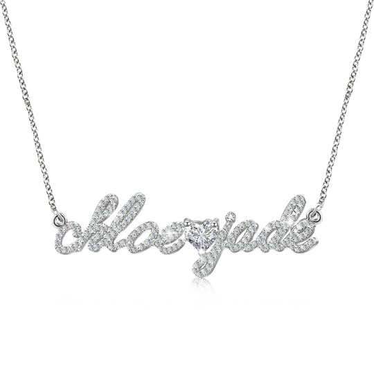 Custom Diamond Name Necklace Joycenamenecklace