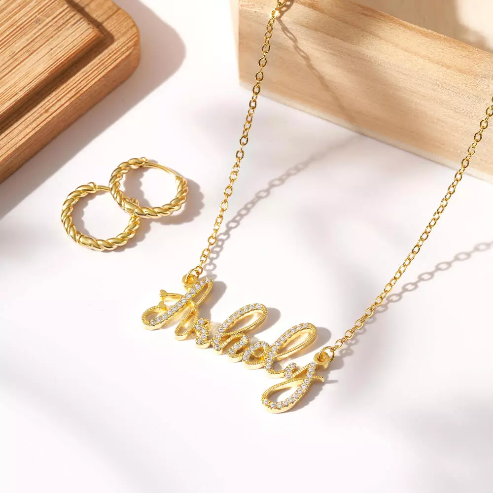 Joycename Custom Diamond Name Necklace