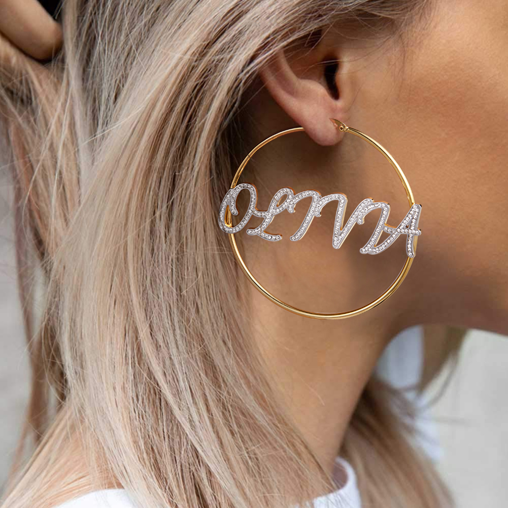 Personalized Name Hoop Earring