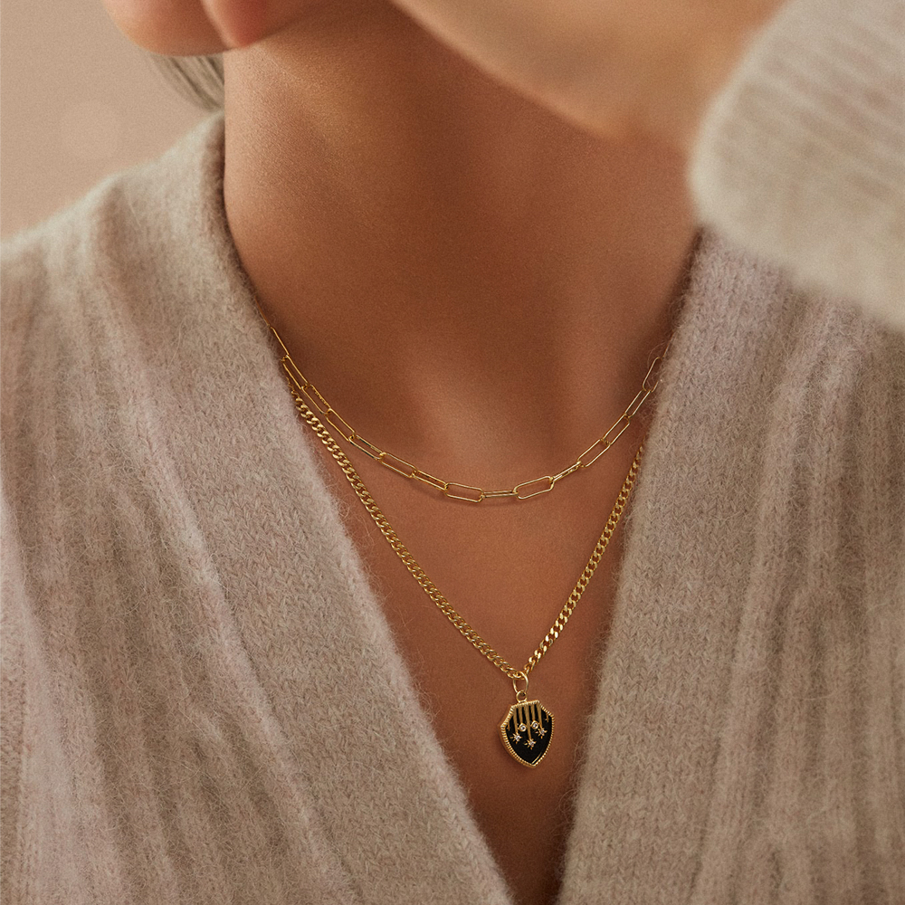 Joycenamenecklace Shield Necklace