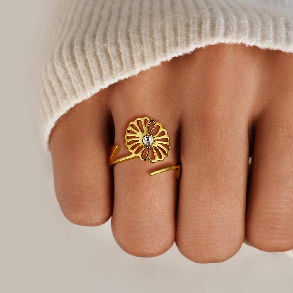 Handmade Birth Month Flower Ring 