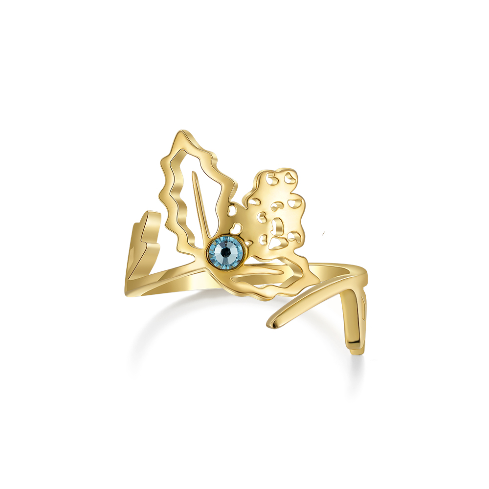 Handmade Birth Month Flower Ring 