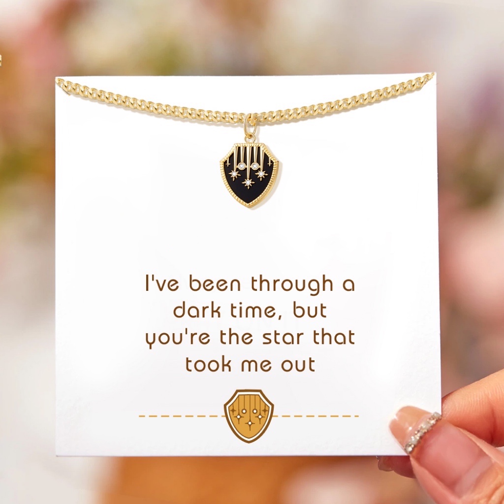 Joycenamenecklace shield  pendant