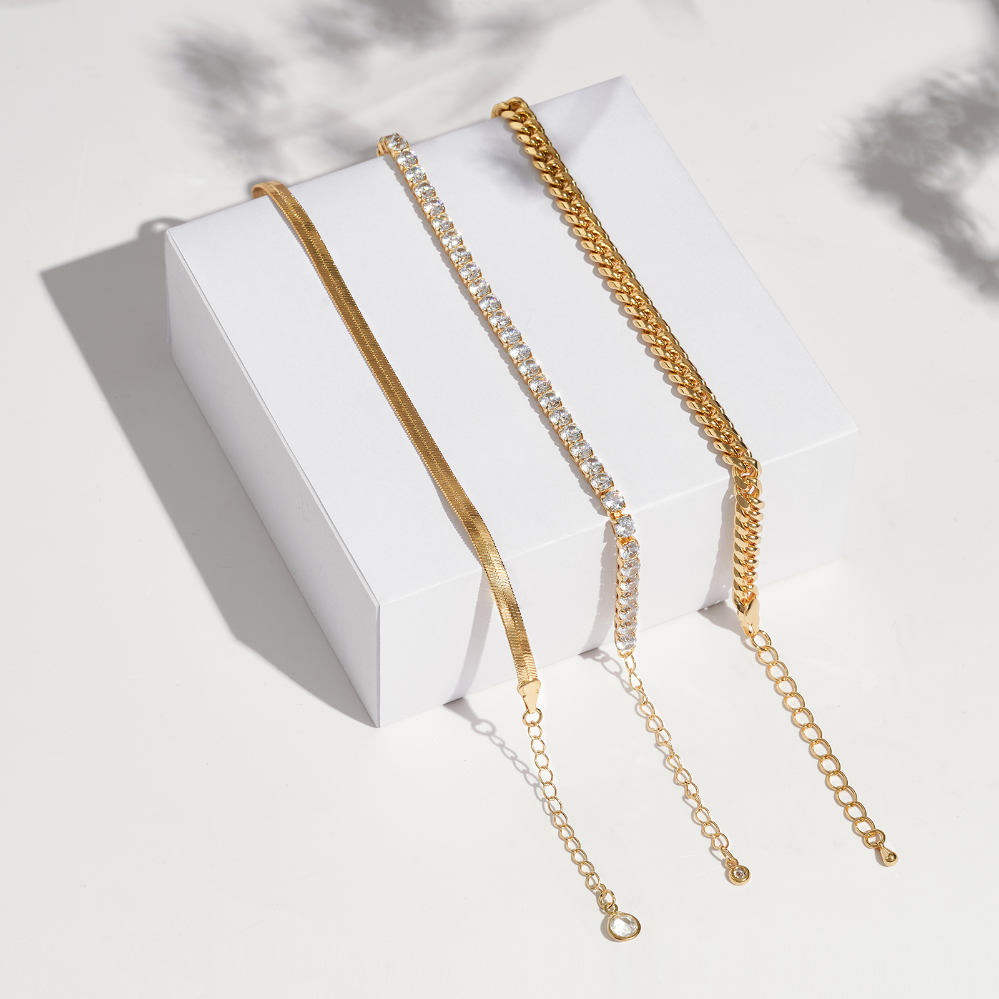 Snake Chains, Diamond Anklets and Cuban Chains