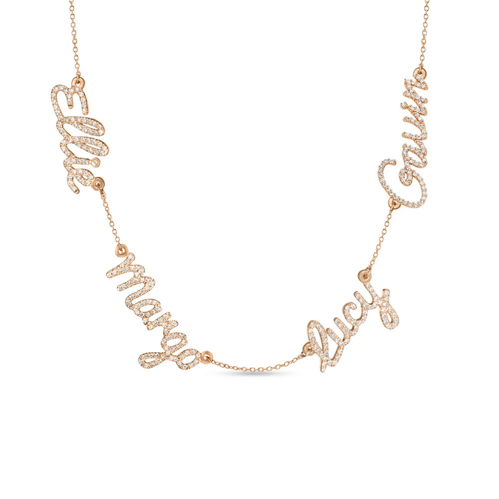 4 name necklace