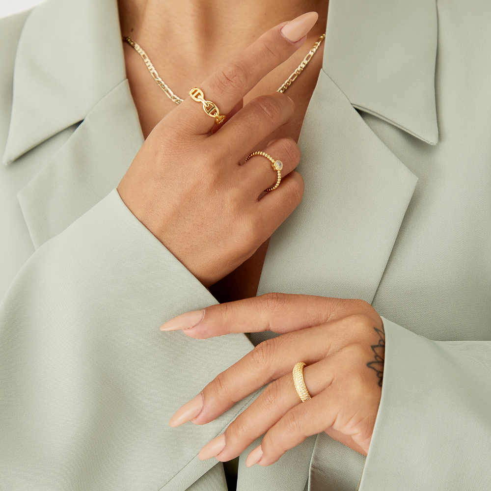 3Pcs Stackable Open Knuckle Rings