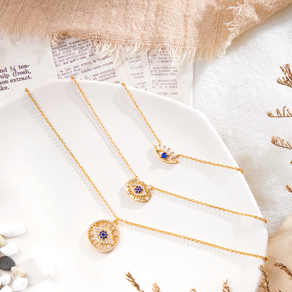 Protection Evil Eye Layered Necklace