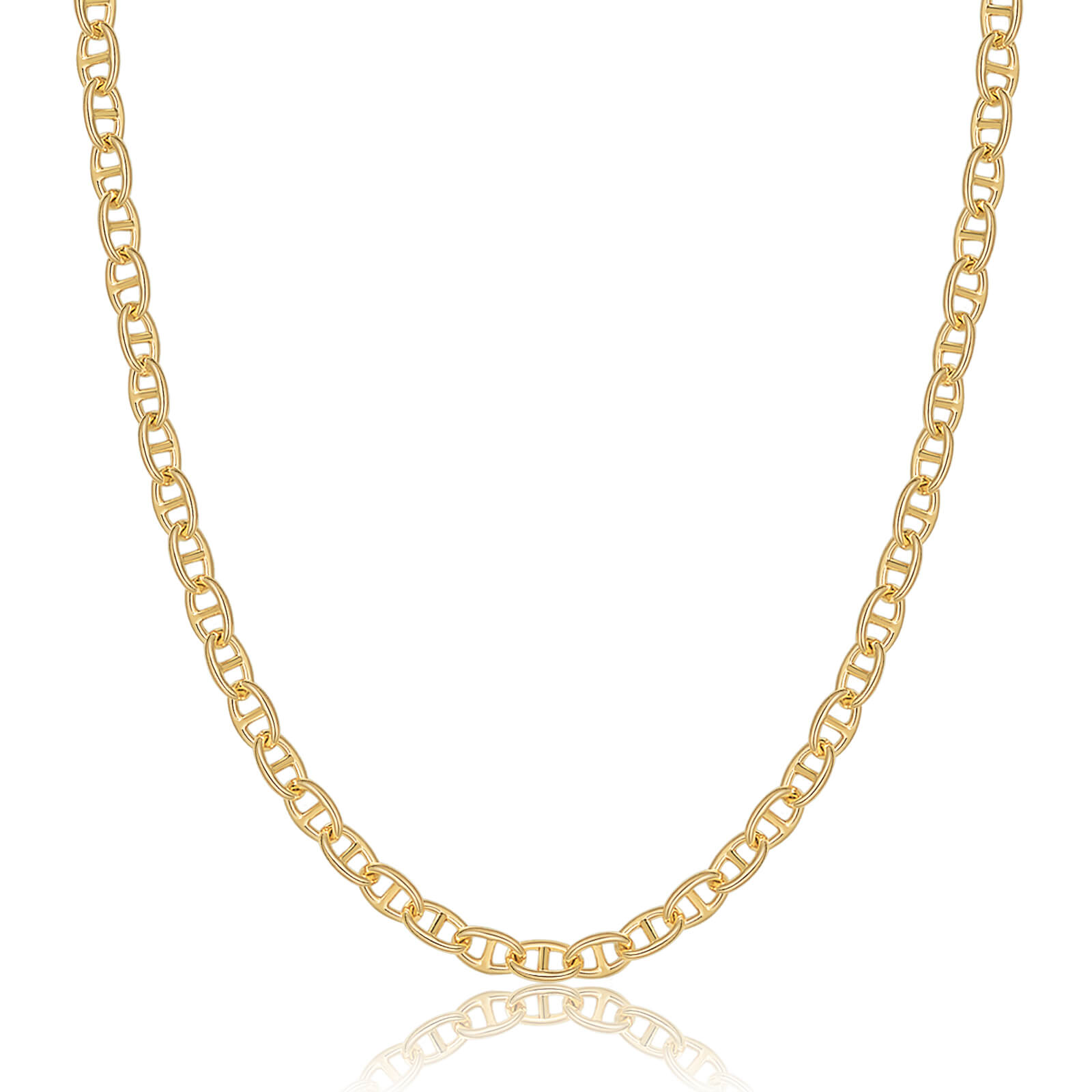 14K Gold Plated Curb Chain Necklace
