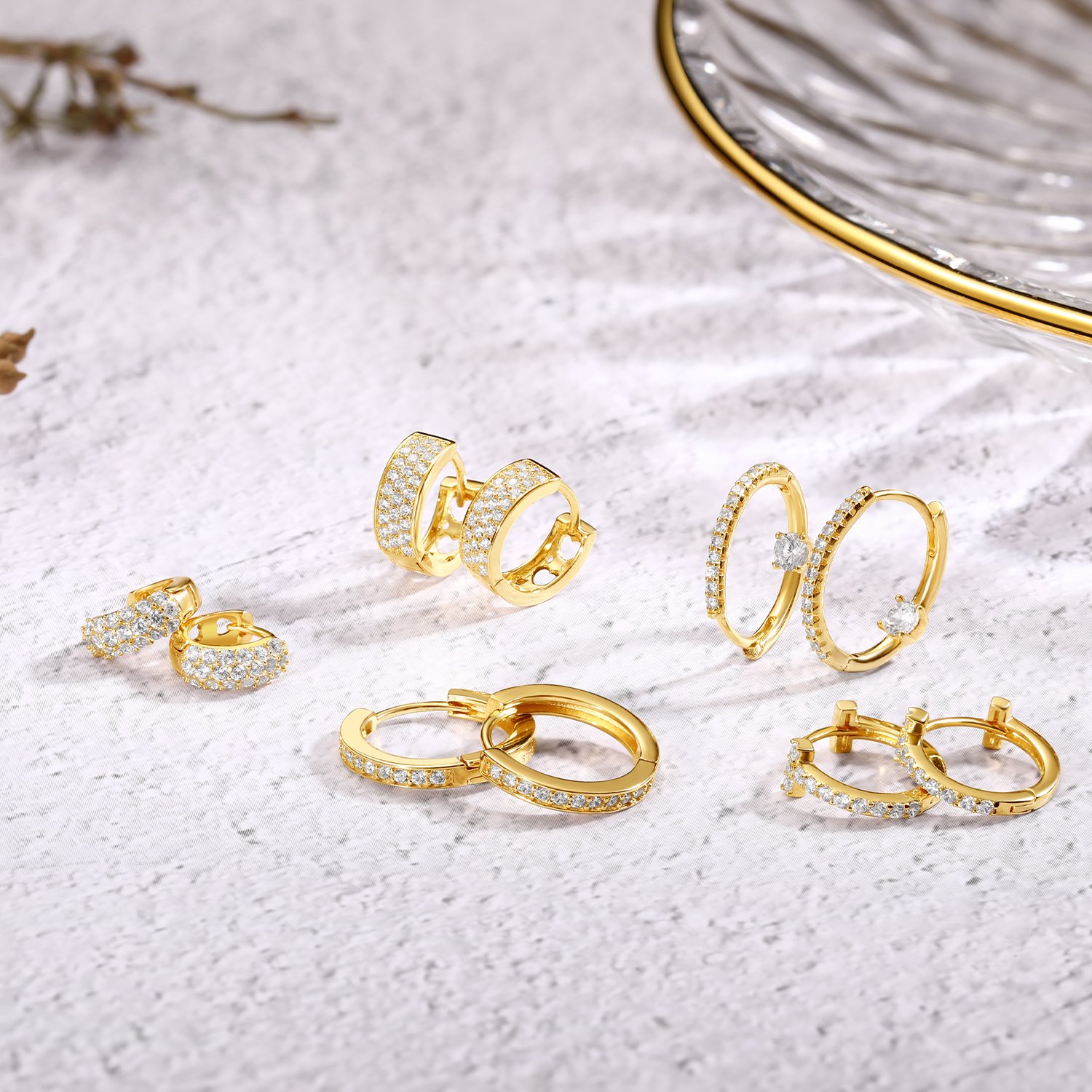 Elegant Sterling Silver Ear Cuffs