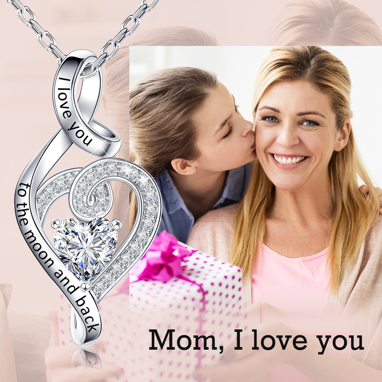 joycenamenecklace infinity heart