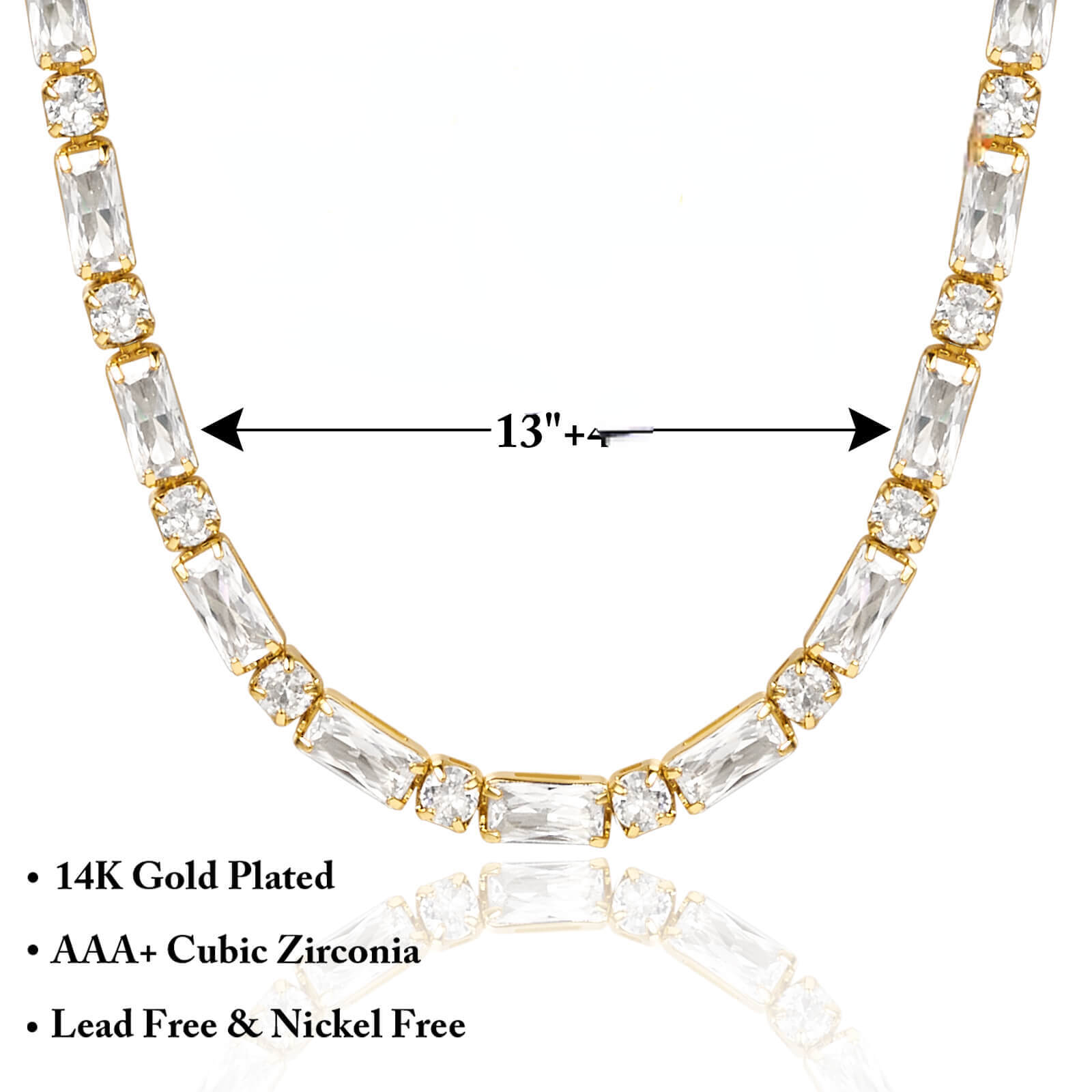 Sparkling Tennis Necklace