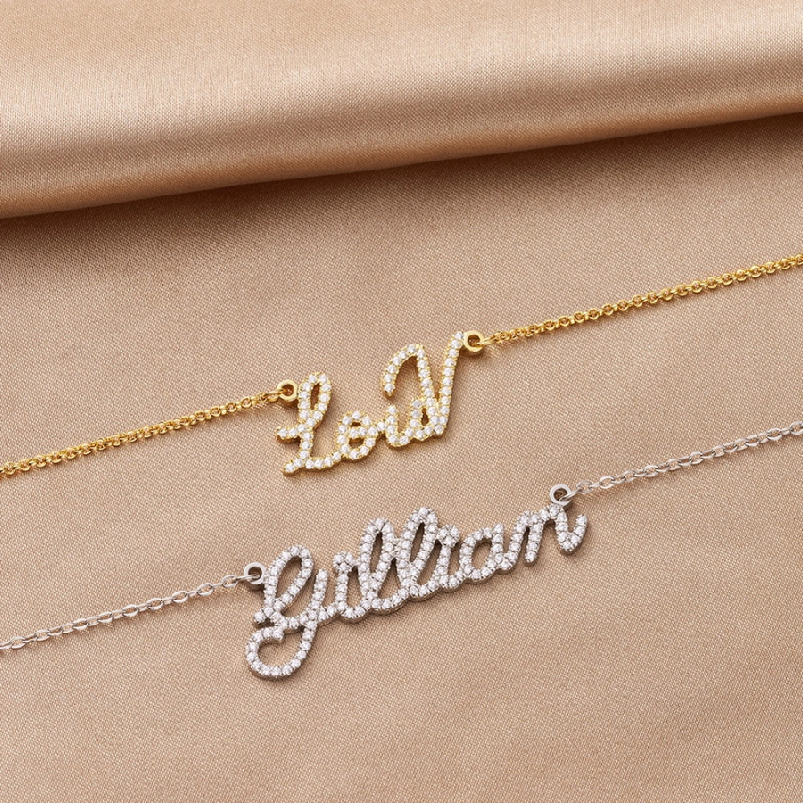 Custom Diamond Name Necklace