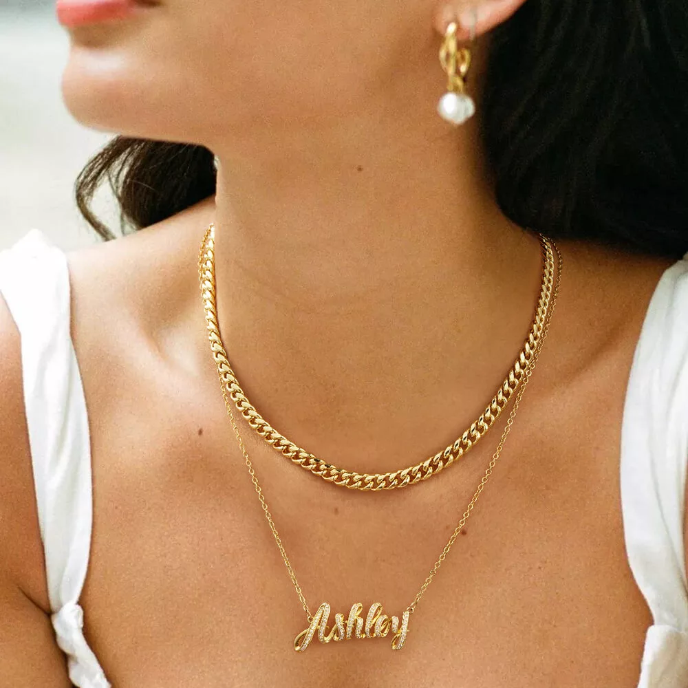 Gold Layered Name Necklace