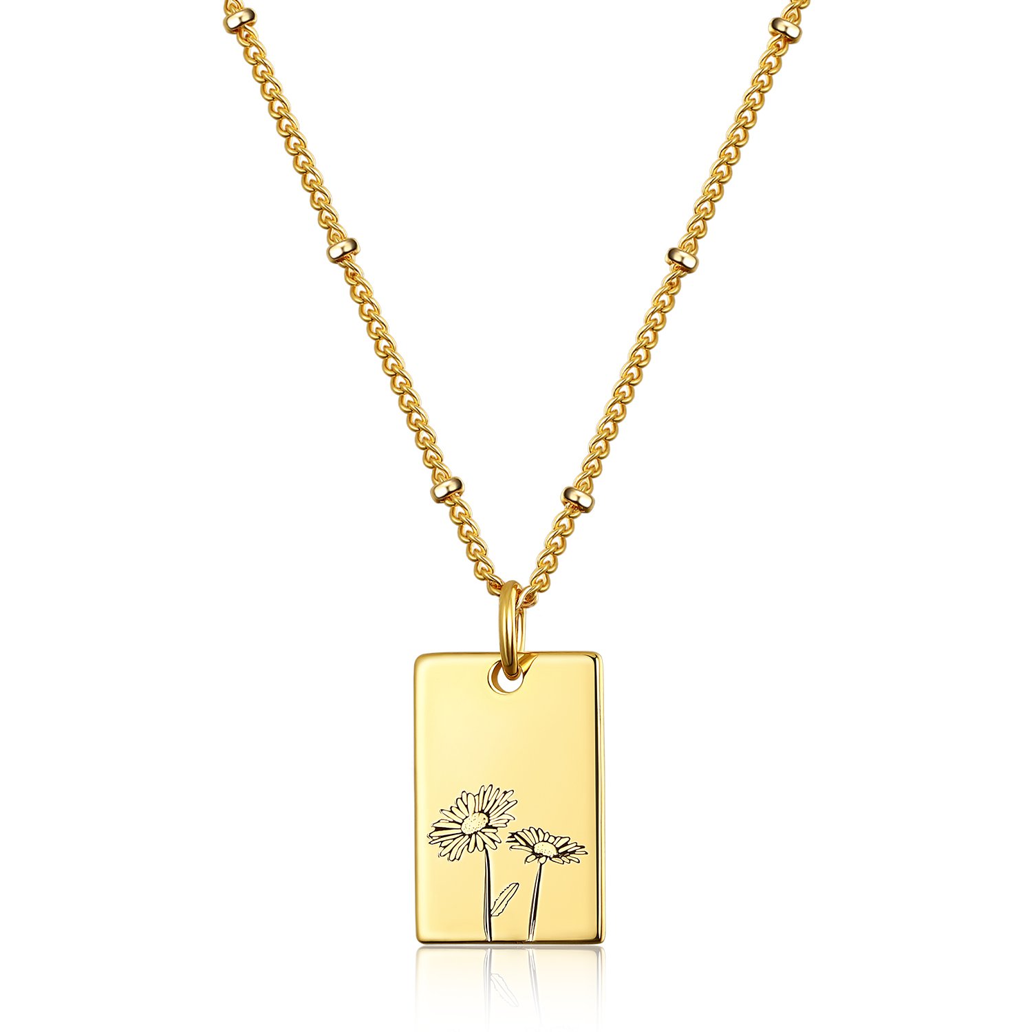 Birth Month Flower Necklace