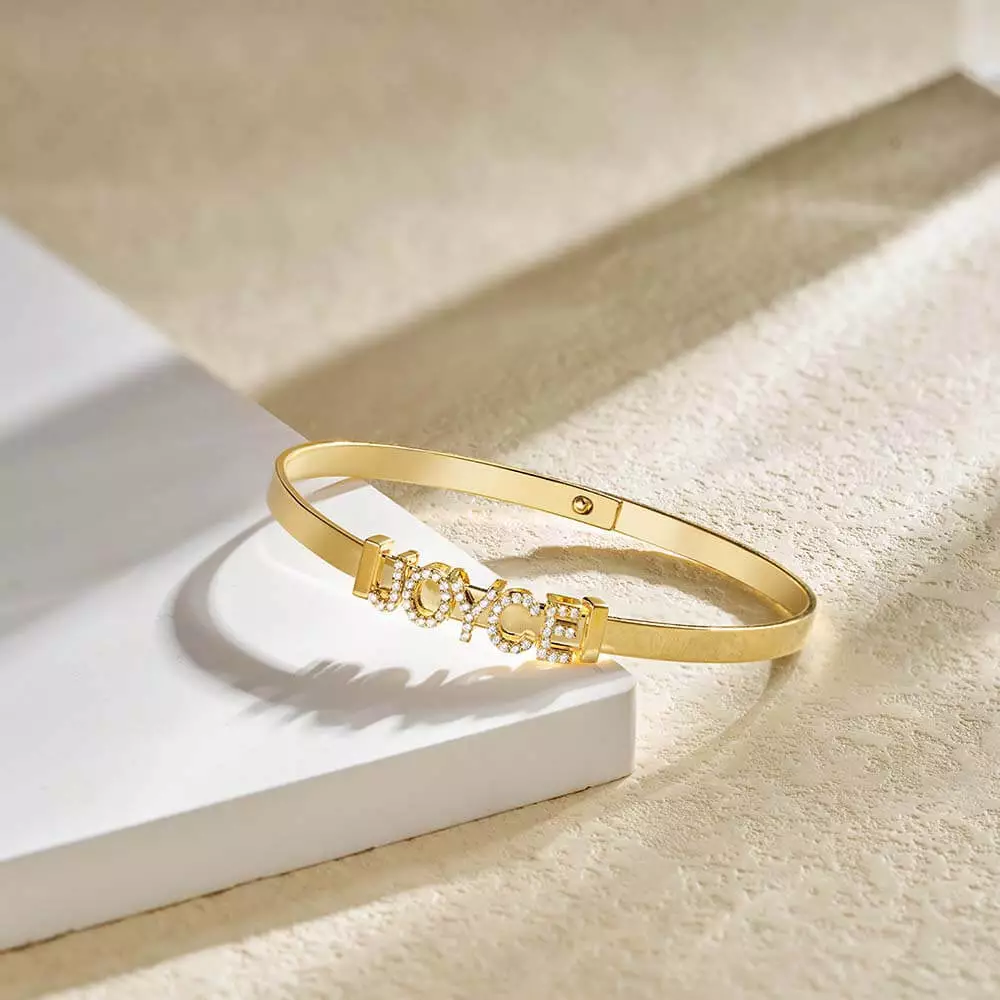 Joycename Custom shining Name Bangle