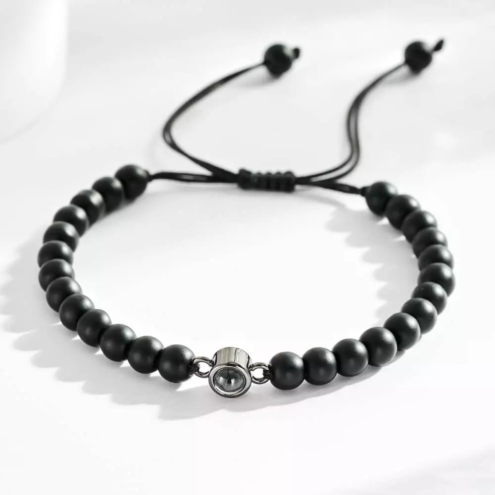 Custom Bead Photo Projection Bracelet