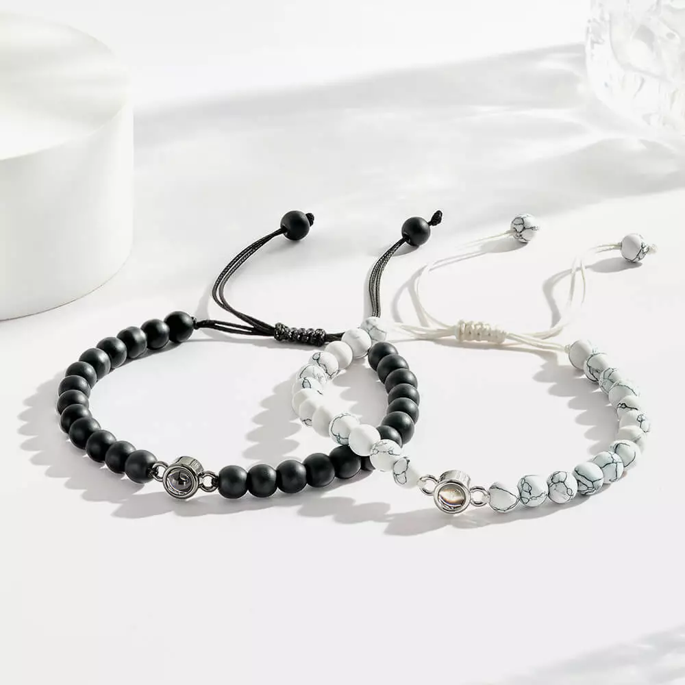 Custom Bead Photo Projection Bracelet
