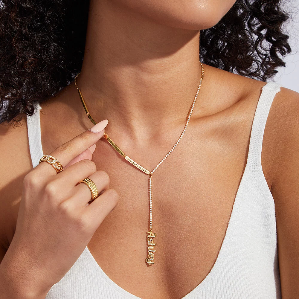 Personalized Bible Verse Customized Name Necklace