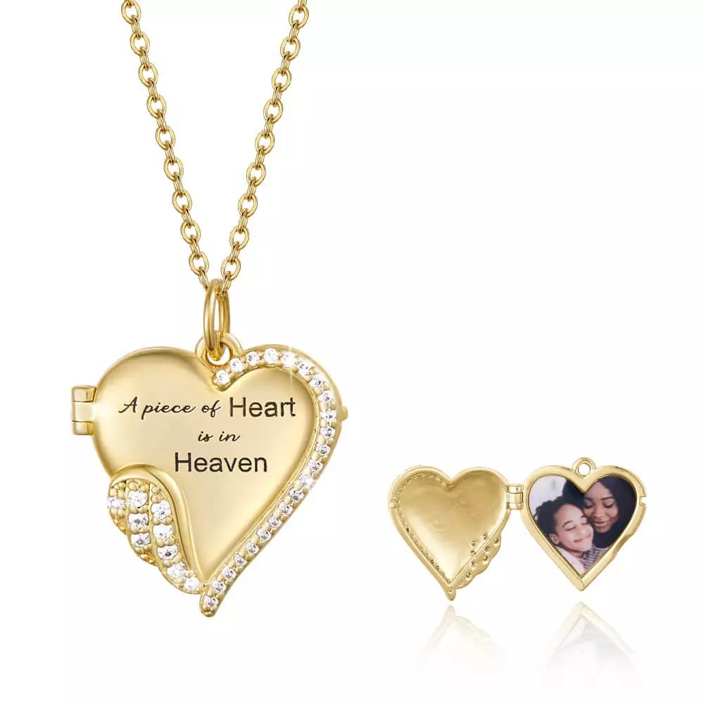 A Piece of Heart is in Heaven Pendant Necklace