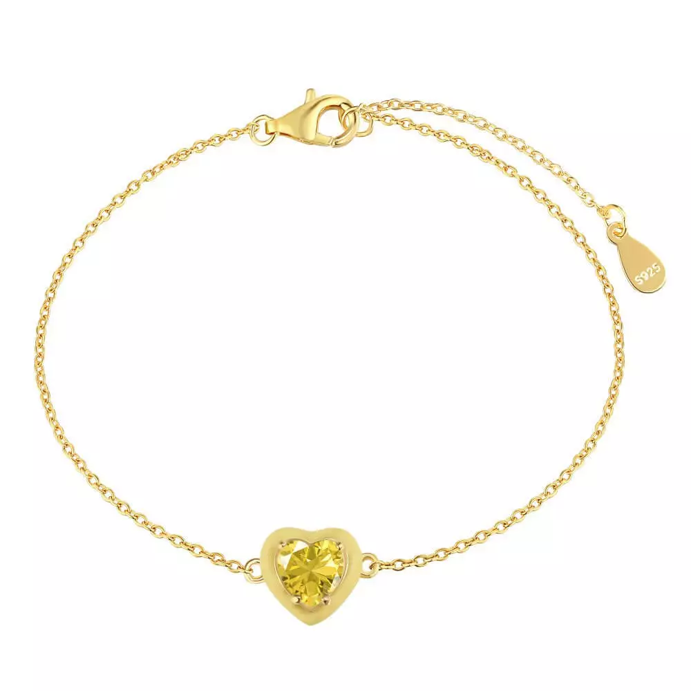 Enamel Macaron Round Heart Bracelet