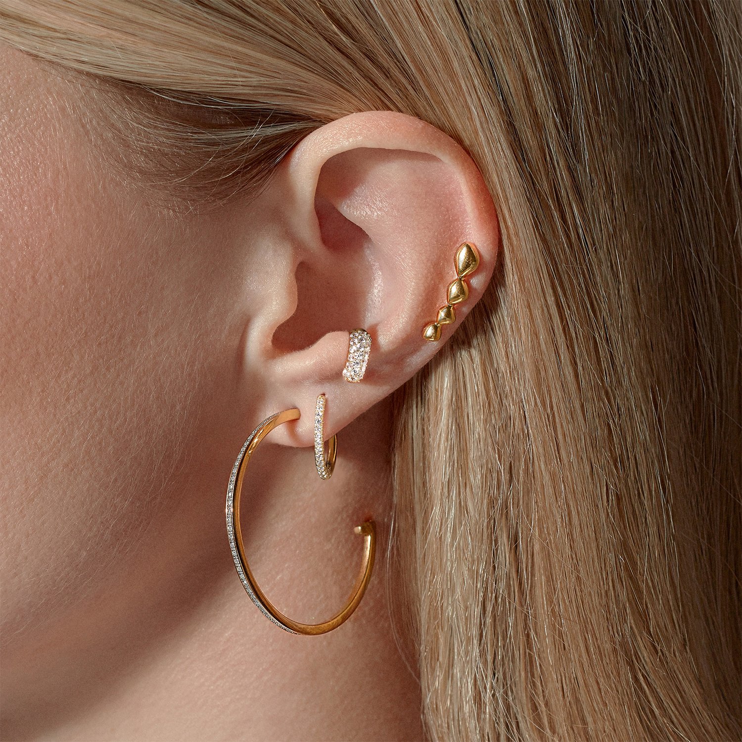 "Forever Lasting" Sterling Silver Hoop Earrings