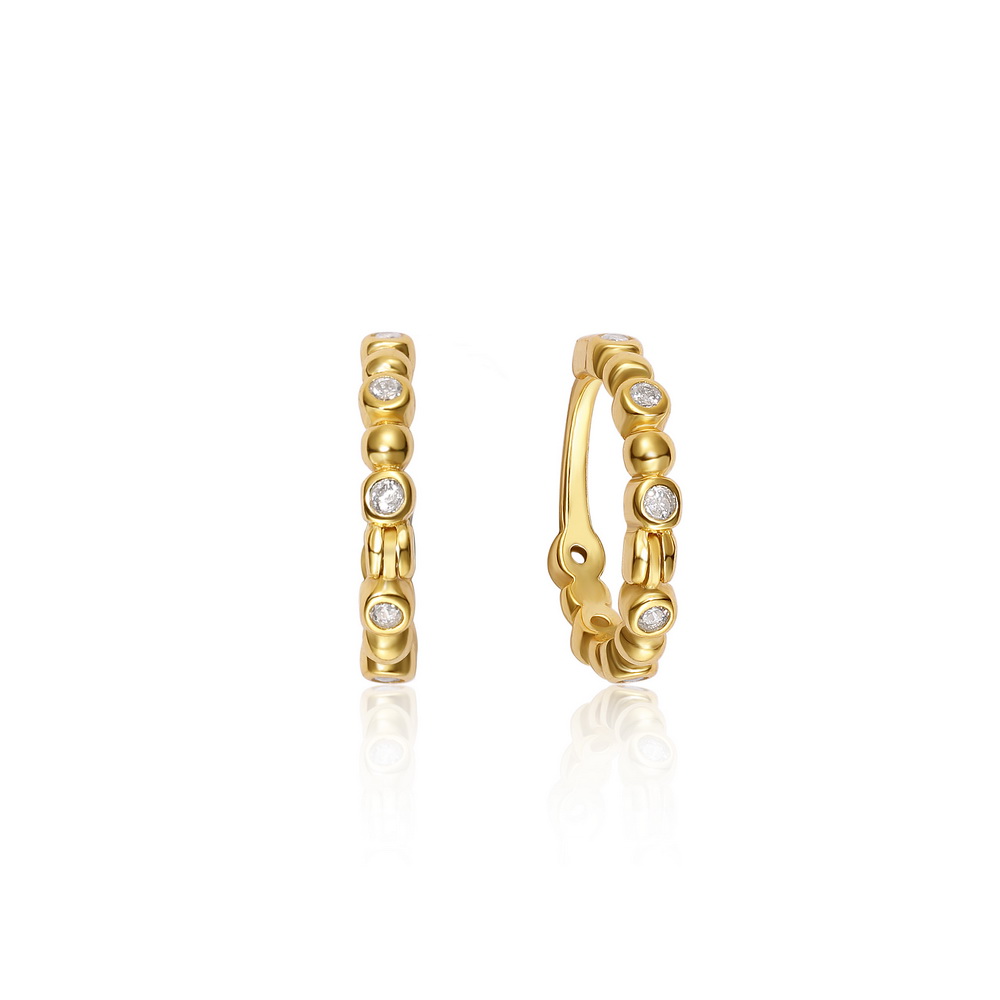 Gold Huggie Earrings Hoop