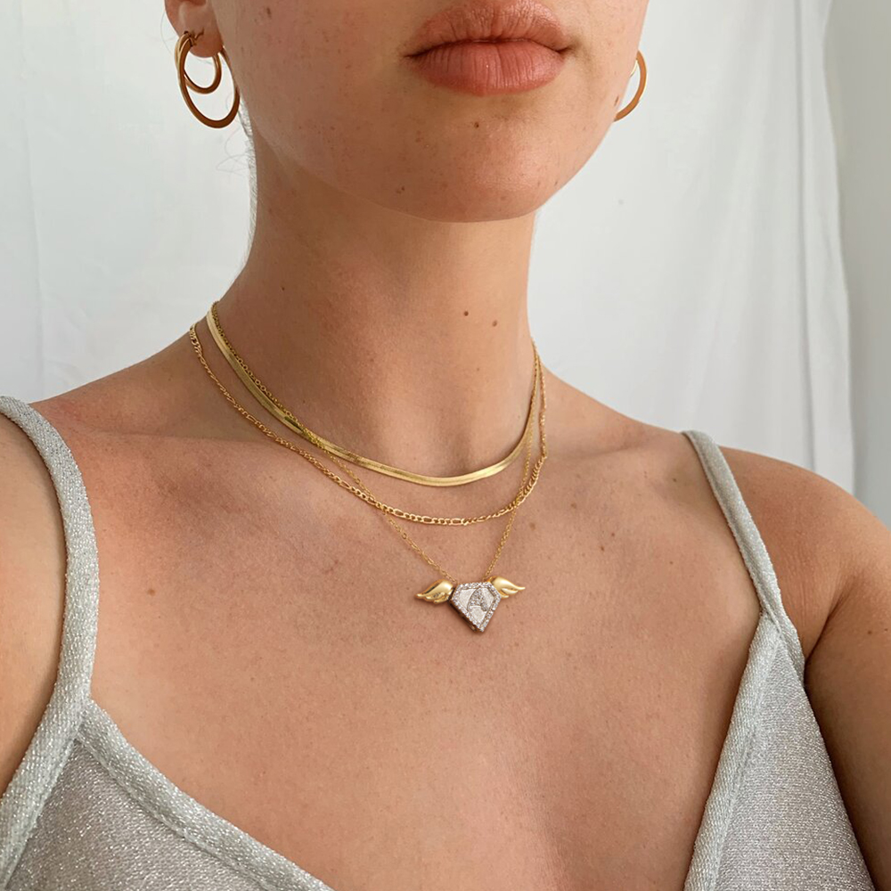 Joyce name jewelry Initials necklace for her