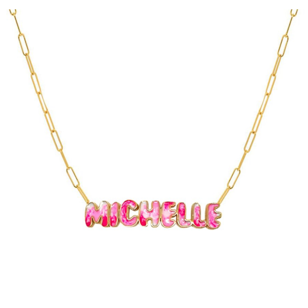 Personalized Colorful  Name Necklace