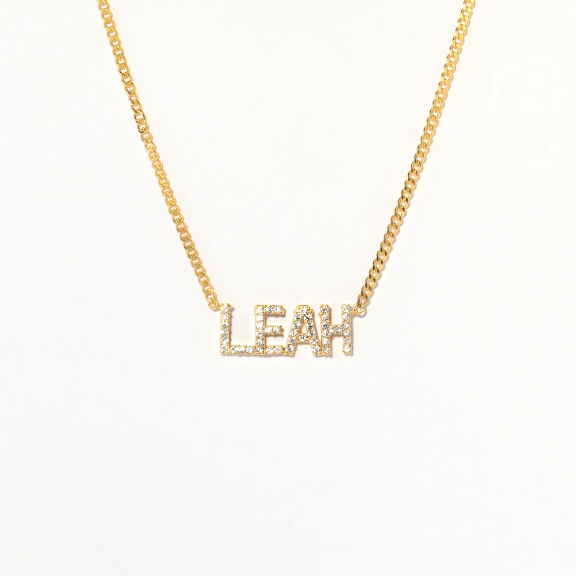 Custom Name Necklace With Cuban Chain