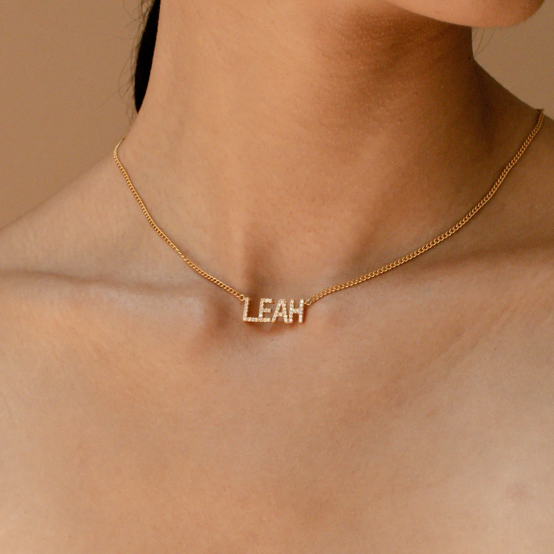 Custom Name Necklace With Cuban Chain