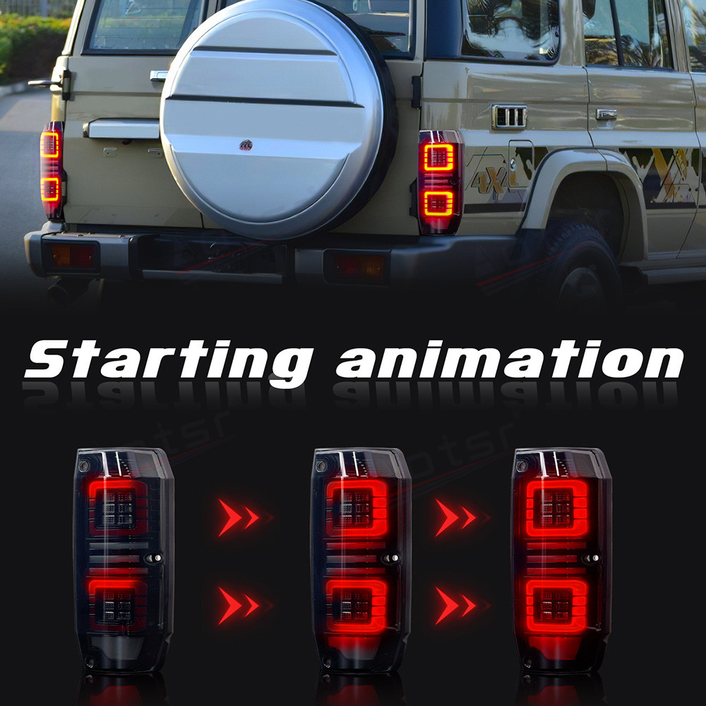 2PCs Car Tail Lamps Assembly For Toyota FJ Cruiser 1984-2021 LED Light