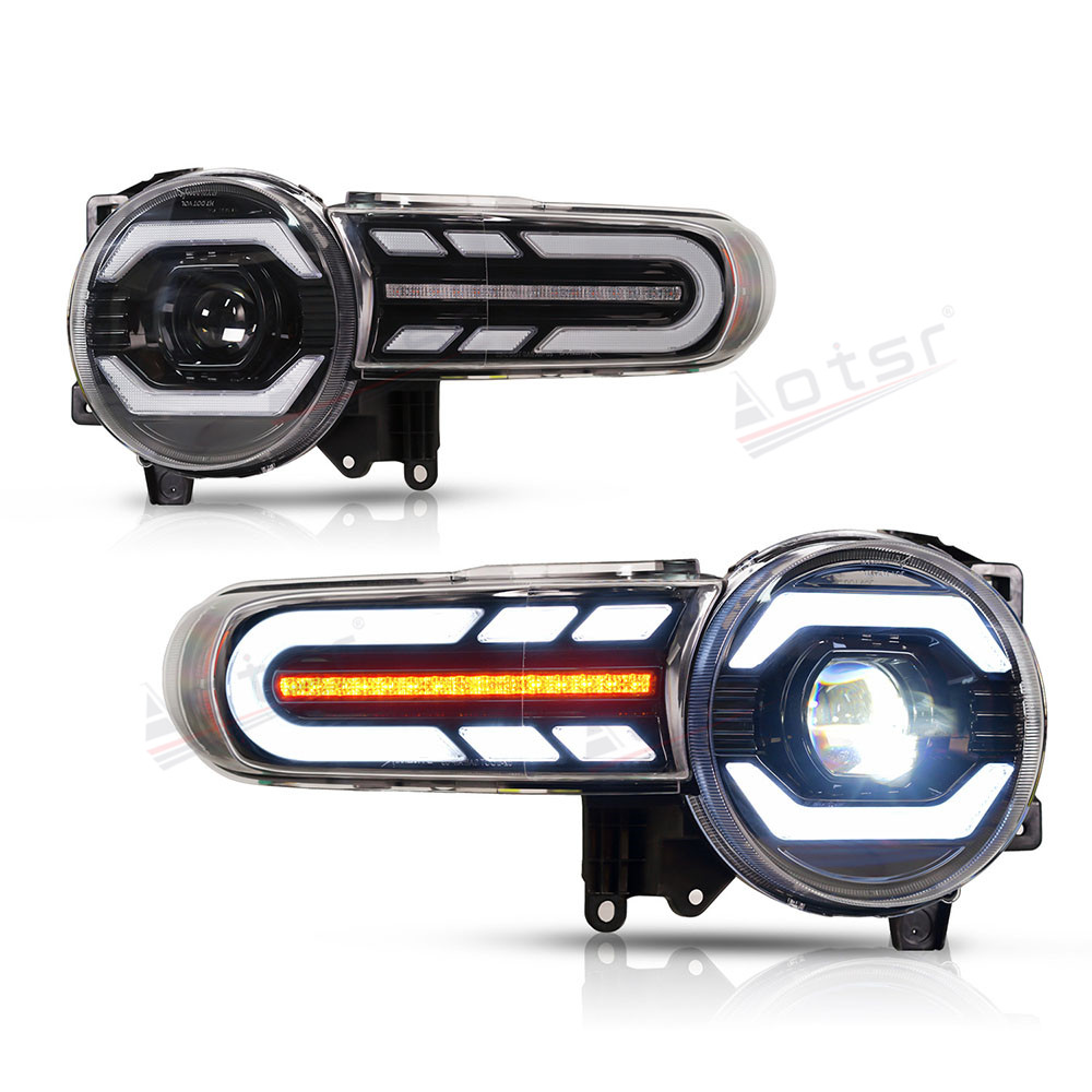 2PCs Car LED Light For Toyota FJ Cruiser 2007-2020 Headlight Assembly 