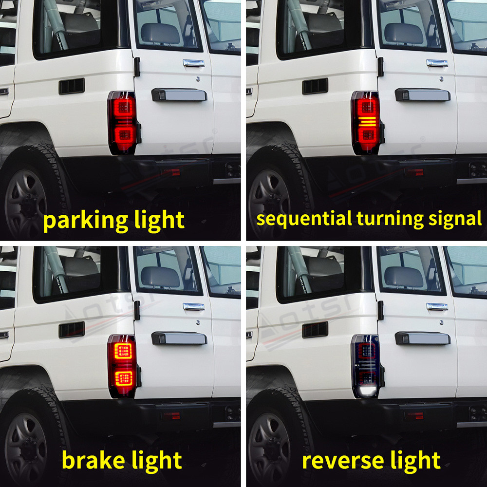 2PCs Car Tail Lamps Assembly For Toyota FJ Cruiser 1984-2021 LED Light