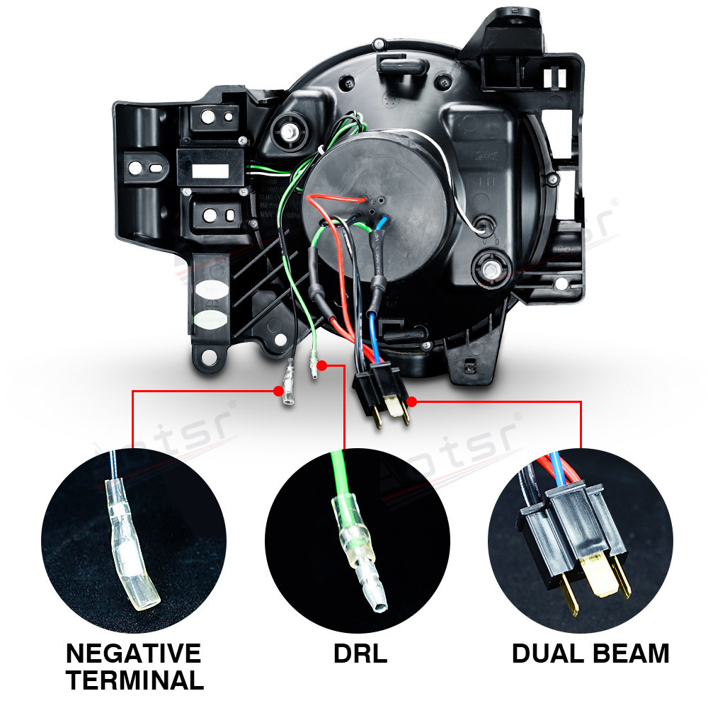 2PCs Car LED Light Headlight Assembly For Toyota FJ Cruiser 2007-2020