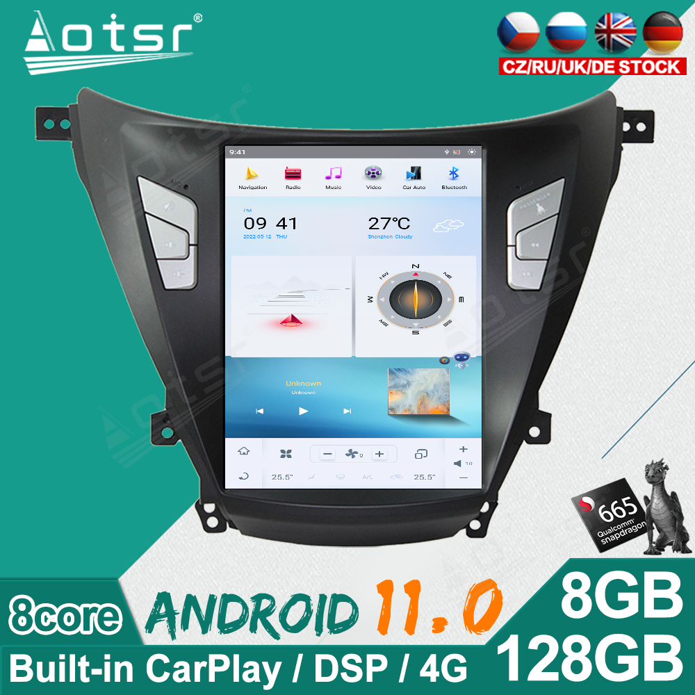Android 11 For Hyundai Elantra 2016-2018 DVD CD Car Radio Multimedia Player Auto Stereo GPS Navigation Headunit carplay