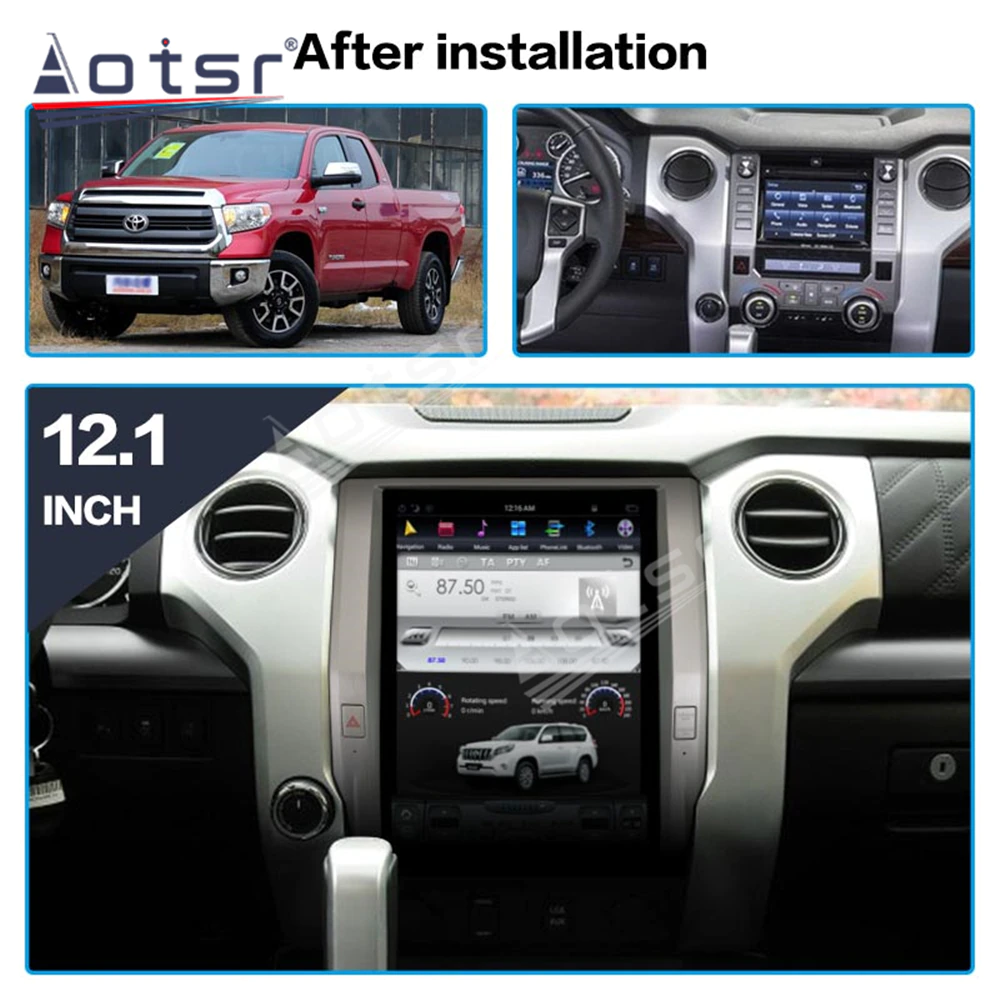 128GB Tesla Vertical Screen For Toyota Tundra 2014 - 2020 Android 9.0 Multimedia Car Radio Autoradio Video Player GPS Navigation-Aotsr official website
