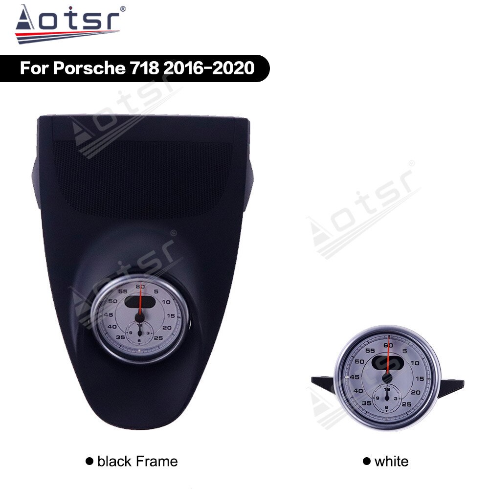 For Porsche 718 2016 2017 2018 2019 2020 Car Stopwatch Interior Dashboard Meter Clock Compass Time Electronic  Accessional-Aotsr official website