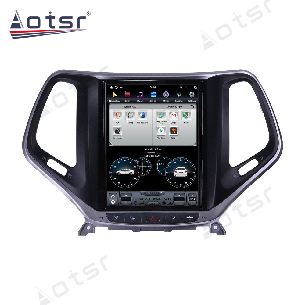 128GB Car GPS Navigation For JEEP Cherokee 2014-2019 Android 9.0 Car Radio Multimedia Video Player Tesla Screen Autoradio Stereo-Aotsr official website