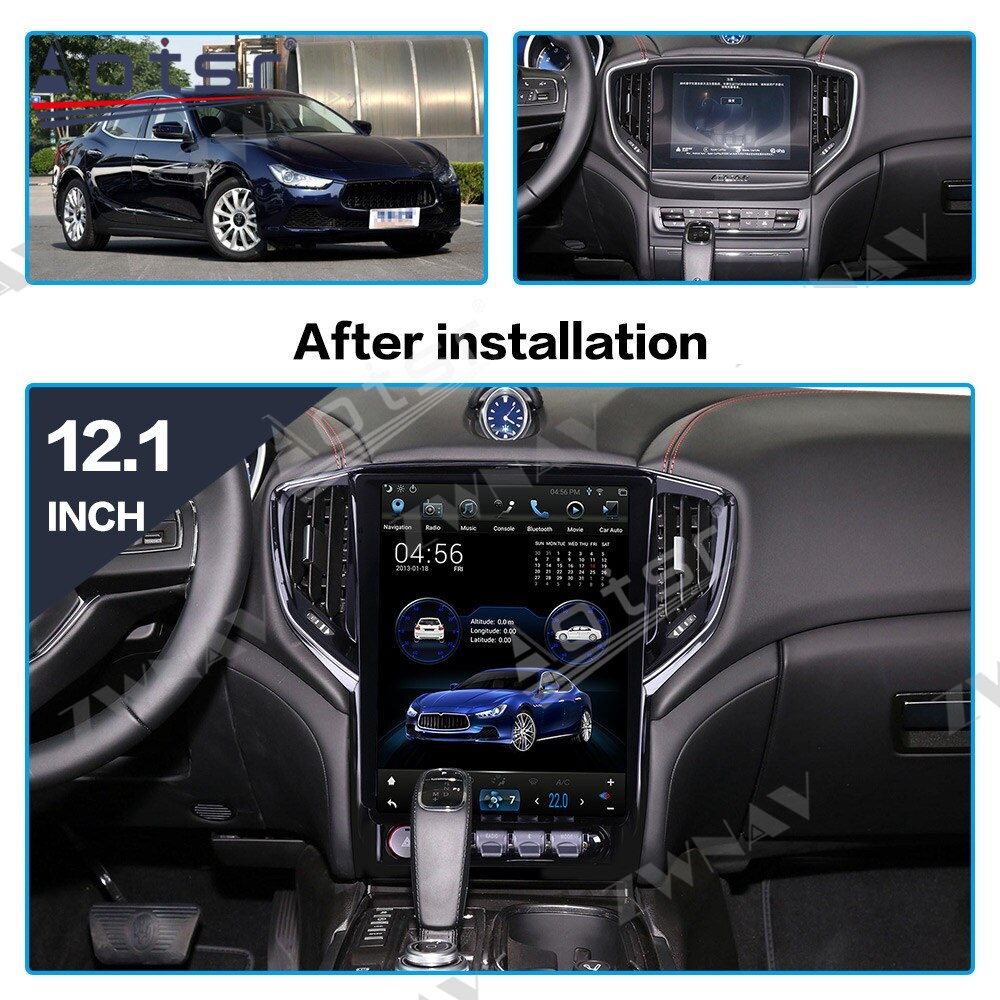 Tesla Screen For Maserati Ghibli Android Radio 2013 2014 2015 - 2019 Car GPS Navigator Dash Auto Stereo PX6 Multimedia Player HD-Aotsr official website