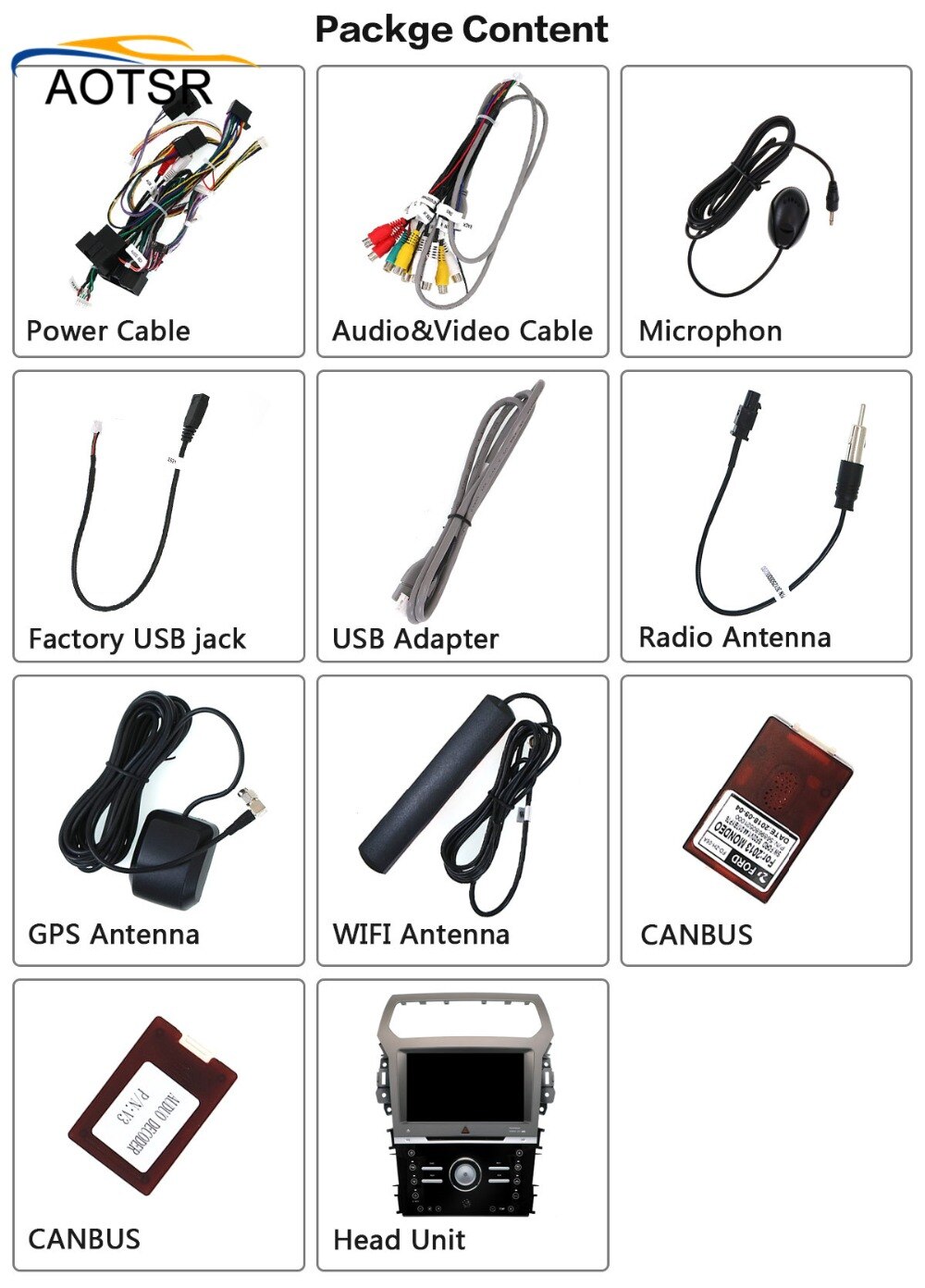 IPS Screen Android 11 128GB Car multimedia dvd player head unit For Ford Explorer 2011 - 2016 GPS Navigation radio auto stereo-Aotsr official website