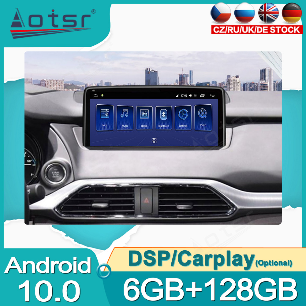 Android 10.0 multimedia player with GPS navigation stereo main unit DSP  6GB + 128GB suitable for Mazda CX-9 2016-2021-Aotsr official website
