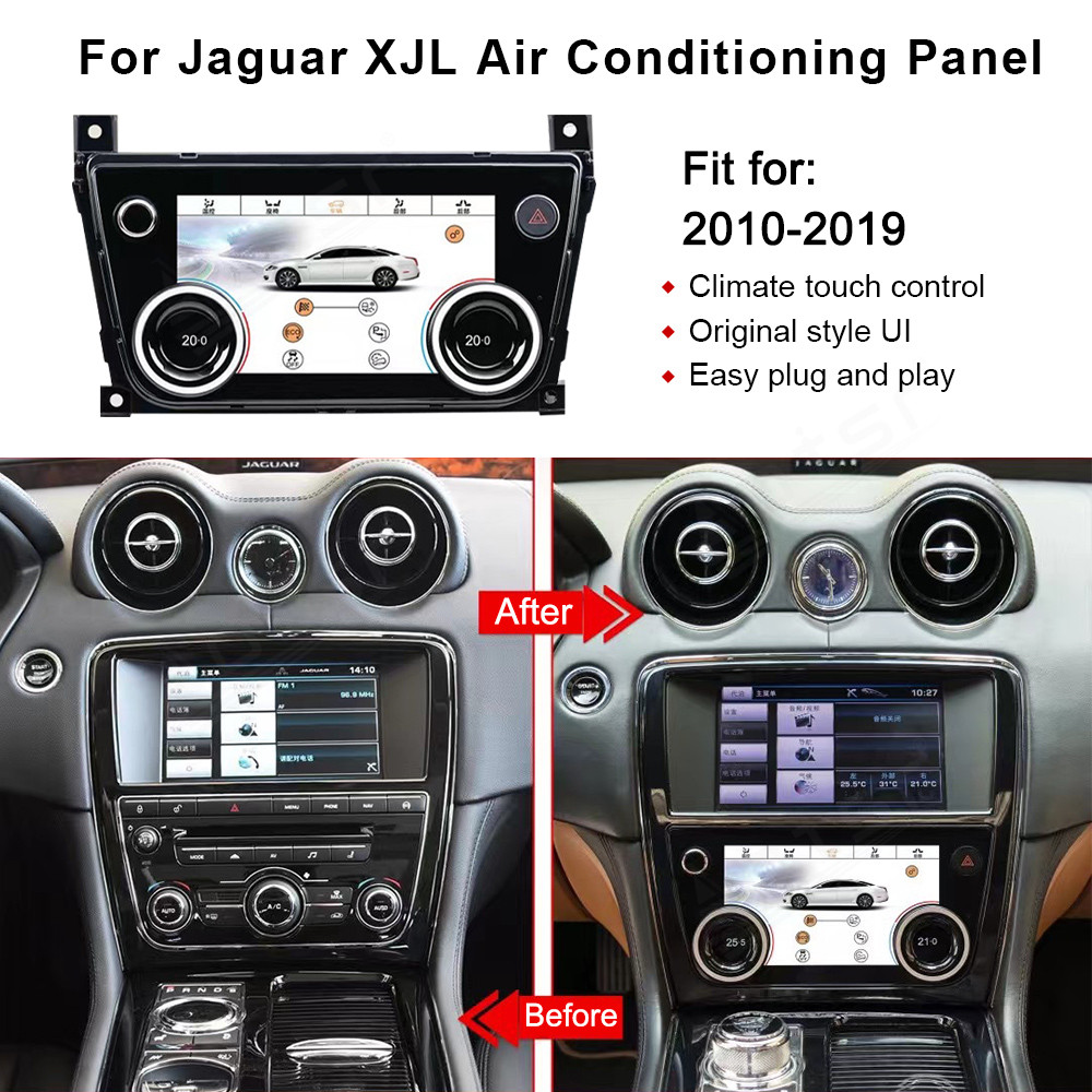 AC Panel Air Conditioner Climate Control For Jaguar XJL 2010 2011 2012 2013-2019 Touch Stereo Board LCD Screen Display Headunit