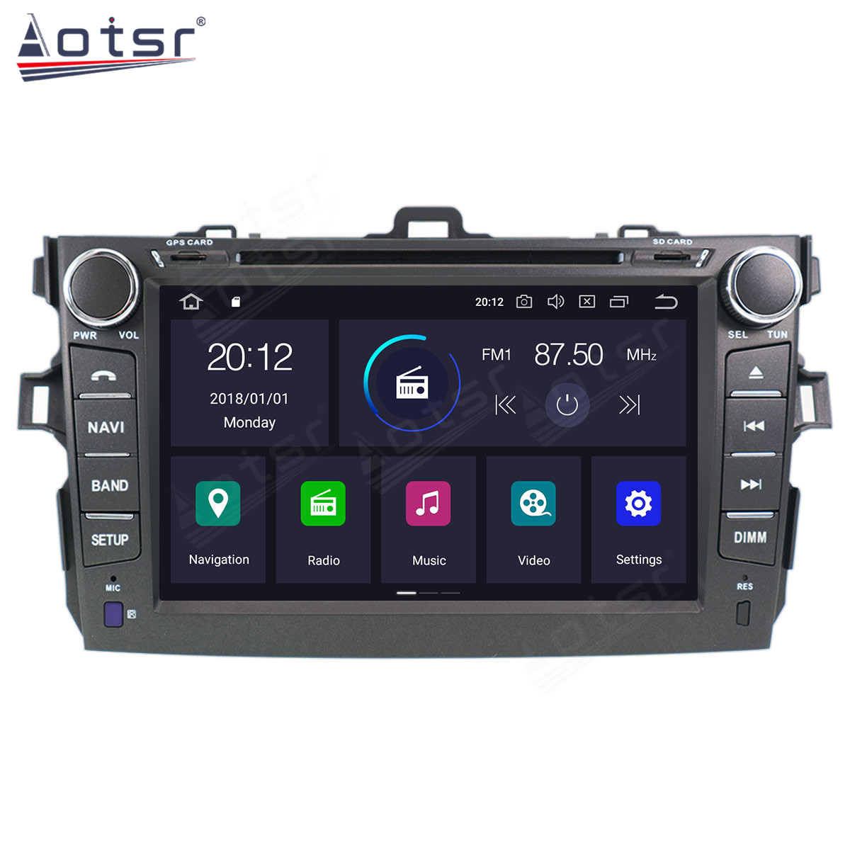 6+128GB Android 11 Auto Stereo DSP Carplay For Toyota Corolla 2007 2008 2009 2010 2011 2012 2013 Multimedia Car Radio Player GPS Navigation Head Unit-Aotsr official website