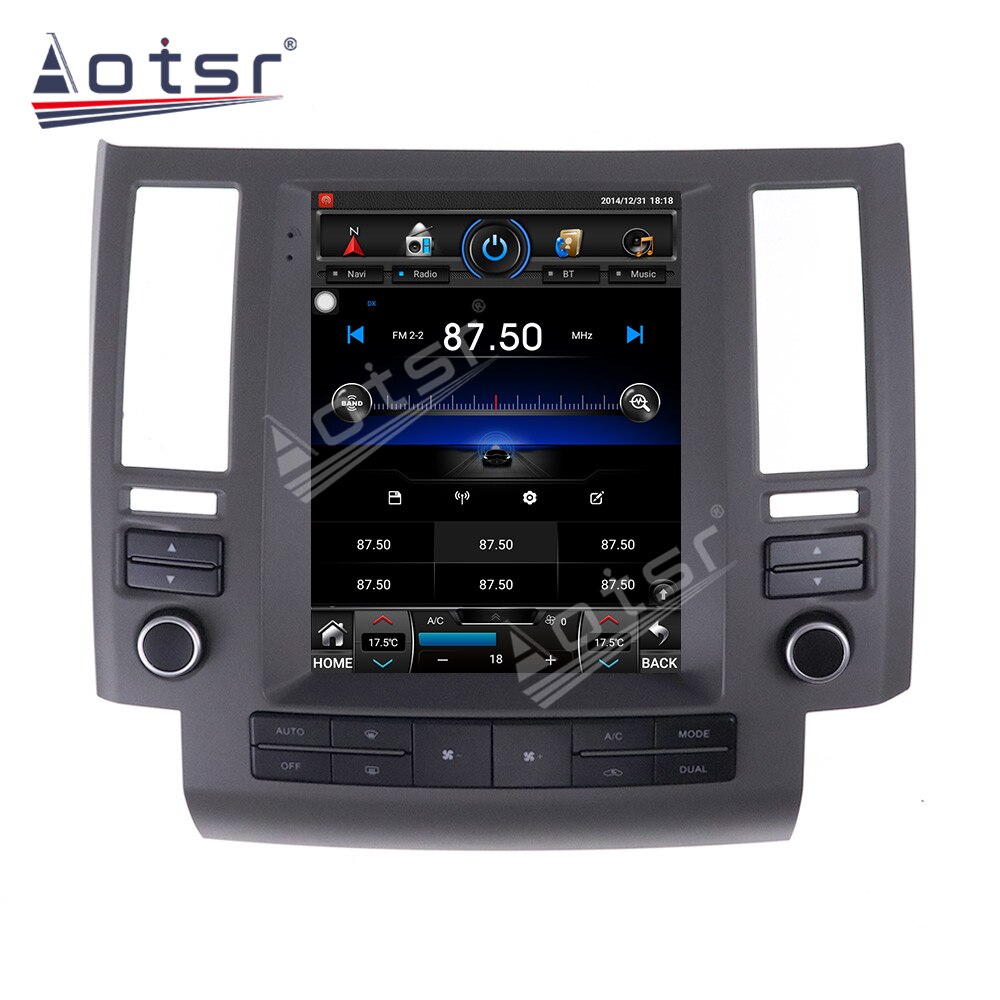 For Infiniti FX35 FX45 2003 - 2006 Car Radio Multimedia PlayerGPS Navigation Android 64G Vertical Screen  Tesla Style Head Unit-Aotsr official website