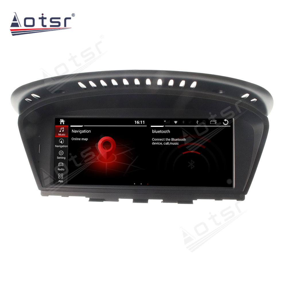 Android 10.0 multimedia player with GPS navigation stereo main unit DSP  8GB + 128GB suitable for BMW E60